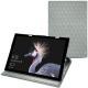 Housse cuir Microsoft Surface Pro 6 - Gris - Couture ( Nappa - Pantone W428C ) 