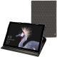 Lederschutzhülle Microsoft Surface Pro 6 - Anthracite - Couture ( Pantone 424C ) 