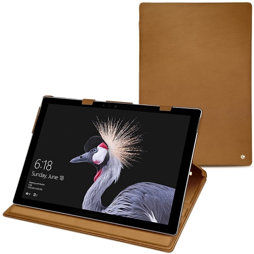 가죽 커버 Microsoft Surface Pro 6Castan esparciate ( Pantone #824F2A )
