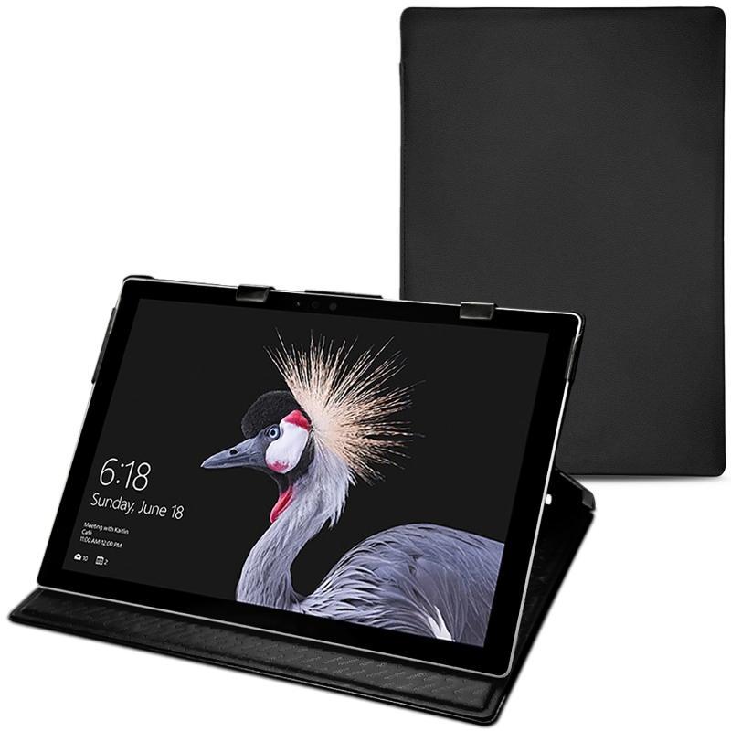 Microsoft Surface Pro 6 leather case - Noir PU