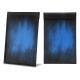 Bill Holder with magnetic flap - 12 x 19 cm - Bleu Patine