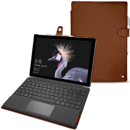 硬质真皮保护套 Microsoft Surface Pro 6Marron ( Nappa - Pantone #8B4720 ) 