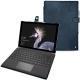 Housse cuir Microsoft Surface Pro 6 - Jean vintage ( Roughtcut - Pantone 285U  ) 