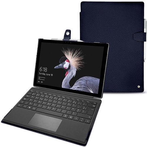 Microsoft Surface Pro 6 leather caseCobalt ( Pantone #2b253f ) 
