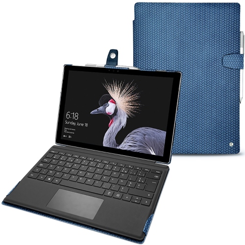 Housse cuir Microsoft Surface Pro 6Abaca ishia ( Pantone #395775 ) 