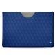 レザーケース Microsoft Surface Pro 6 - Bleu océan - Couture ( Nappa - Pantone 293C ) 