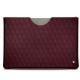 Lederschutzhülle Microsoft Surface Pro 6 - Lie de vin - Couture ( Pantone 5115C ) 