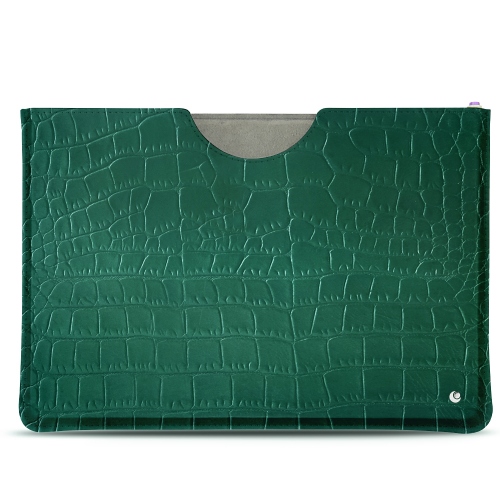 Capa em pele Microsoft Surface Pro 6Crocodile pino ( Pantone #173F35 ) 