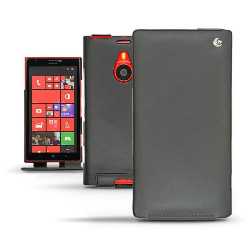 Custodia in pelle Nokia Lumia 1520  - Noir ( Nappa - Black ) 