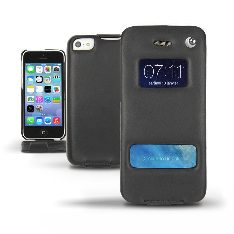 가죽 커버 Apple iPhone 5C - Noir ( Nappa - Black ) 