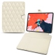 Custodia in pelle Apple iPad Pro 12.9" (2018) - Blanc - Couture ( Bologna - White ) 