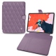 Housse cuir Apple iPad Pro 12.9" (2018) - Lilas - Couture ( Nappa - Pantone 2645U ) 
