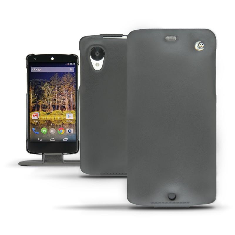 Lederschutzhülle LG Nexus 5  - Noir ( Nappa - Black ) 