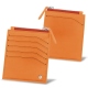 Wallet for idendity card - Anti-RFID / NFC - Orange ( Nappa - Pantone 1495U ) 