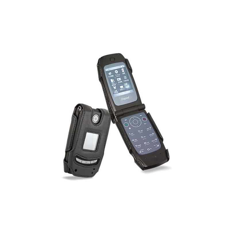 Estojo em pele Qtek 8500 - HTC Star Trek - Dopod S300  - Noir ( Nappa - Black ) 