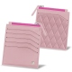 Cartera para documento de identidad - Anti-RFID / NFC - Rose - Couture ( Nappa - Pantone 2365C ) 