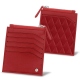 Wallet for idendity card - Anti-RFID / NFC - Rouge - Couture ( Nappa - Pantone 199C ) 