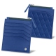 Brieftasche für Ausweis - Anti-RFID / NFC - Bleu océan - Couture ( Nappa - Pantone 293C ) 