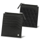 Carteira para bilhete de identidade - Anti-RFID / NFC - Ebène - Couture ( Sleek P C12 - Black ) 