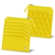 Portefeuille pour carte identité - Anti-RFID / NFC - Jaune fluo - Couture