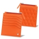Wallet for idendity card - Anti-RFID / NFC - Orange fluo - Couture