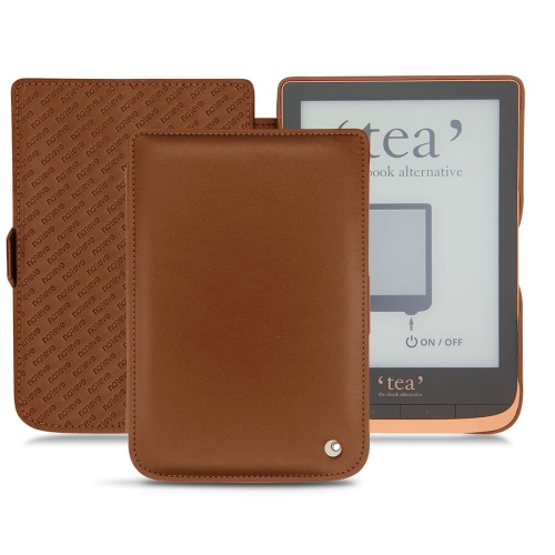 Housse cuir PocketBook Touch HD 3 - Tea Touch HD Plus : Housse et coque en cuir pour Liseuses et tablettes sur NoreveMarron ( Nappa - Pantone #8B4720 ) 