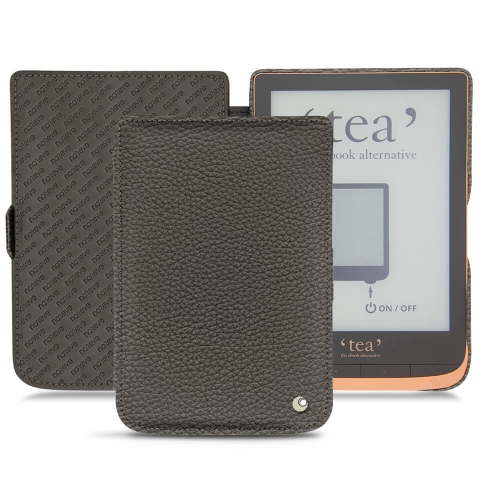 Funda de piel PocketBook Touch HD 3 - Tea Touch HD Plus : Funda de piel para e-readers y tablets en NoreveAnthracite ( Pantone #41403c ) 