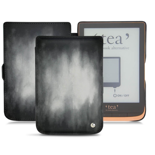 Leather Case PocketBook Touch HD 3 - Tea Touch HD Plus : Leather case for e-readers and tablets on NoreveGris Patine