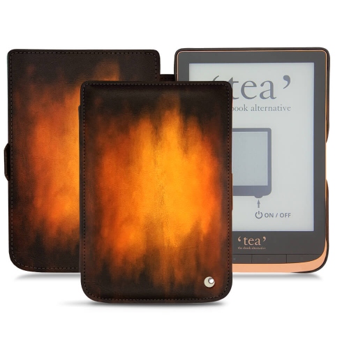 Funda de piel PocketBook Touch HD 3 - Tea Touch HD Plus : Funda de piel para e-readers y tablets en NoreveFauve Patine
