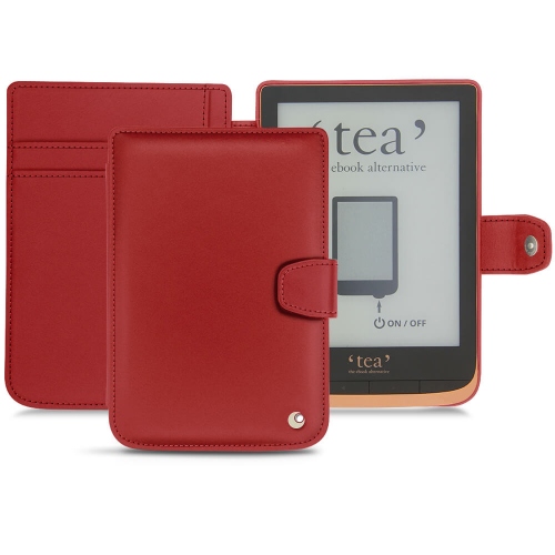 硬质真皮保护套 PocketBook Touch HD 3 - Tea Touch HD PlusRouge ( Nappa - Pantone #d50032 ) 