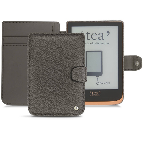 レザーケース PocketBook Touch HD 3 - Tea Touch HD PlusAnthracite ( Pantone #41403c ) 
