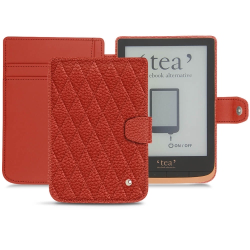 가죽 커버 PocketBook Touch HD 3 - Tea Touch HD PlusPapaye - Couture ( Pantone #b54317 ) 