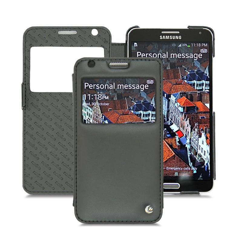硬质真皮保护套 Samsung SM-N9000 Galaxy Note 3 - Noir ( Nappa - Black ) 
