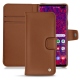 レザーケース Samsung Galaxy S10+ - Marron ( Nappa - Pantone 1615C ) 