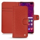 Housse cuir Samsung Galaxy S10+ - Papaye ( Pantone 180C ) 