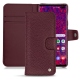 レザーケース Samsung Galaxy S10+ - Lie de vin ( Pantone 5115C ) 
