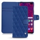 レザーケース Samsung Galaxy S10+ - Bleu océan - Couture ( Nappa - Pantone 293C ) 