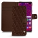Funda de piel Samsung Galaxy S10+ - Châtaigne - Couture ( Pantone 476C ) 