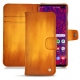Housse cuir Samsung Galaxy S10+ - Orange Patine