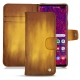Housse cuir Samsung Galaxy S10+ - Doré Patine