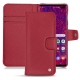 Samsung Galaxy S10+ leather case - Rouge passion