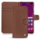 Lederschutzhülle Samsung Galaxy S10+ - Marron délicat