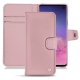 Lederschutzhülle Samsung Galaxy S10 - Rose ( Nappa - Pantone 2365C ) 