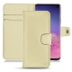 Custodia in pelle Samsung Galaxy S10 - Beige ( Nappa - Pantone 7502C ) 