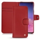 レザーケース Samsung Galaxy S10 - Rouge ( Nappa - Pantone 199C ) 