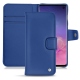 Lederschutzhülle Samsung Galaxy S10 - Bleu océan ( Nappa - Pantone 293C ) 
