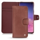 Capa em pele Samsung Galaxy S10 - Passion vintage ( Glutton - Red ) 