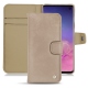 Lederschutzhülle Samsung Galaxy S10 - Taupe vintage ( Pantone 7530C ) 