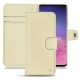 Custodia in pelle Samsung Galaxy S10 - Ivoire ( Sleek P C12 - White ) 