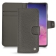レザーケース Samsung Galaxy S10 - Anthracite ( Pantone 424C ) 